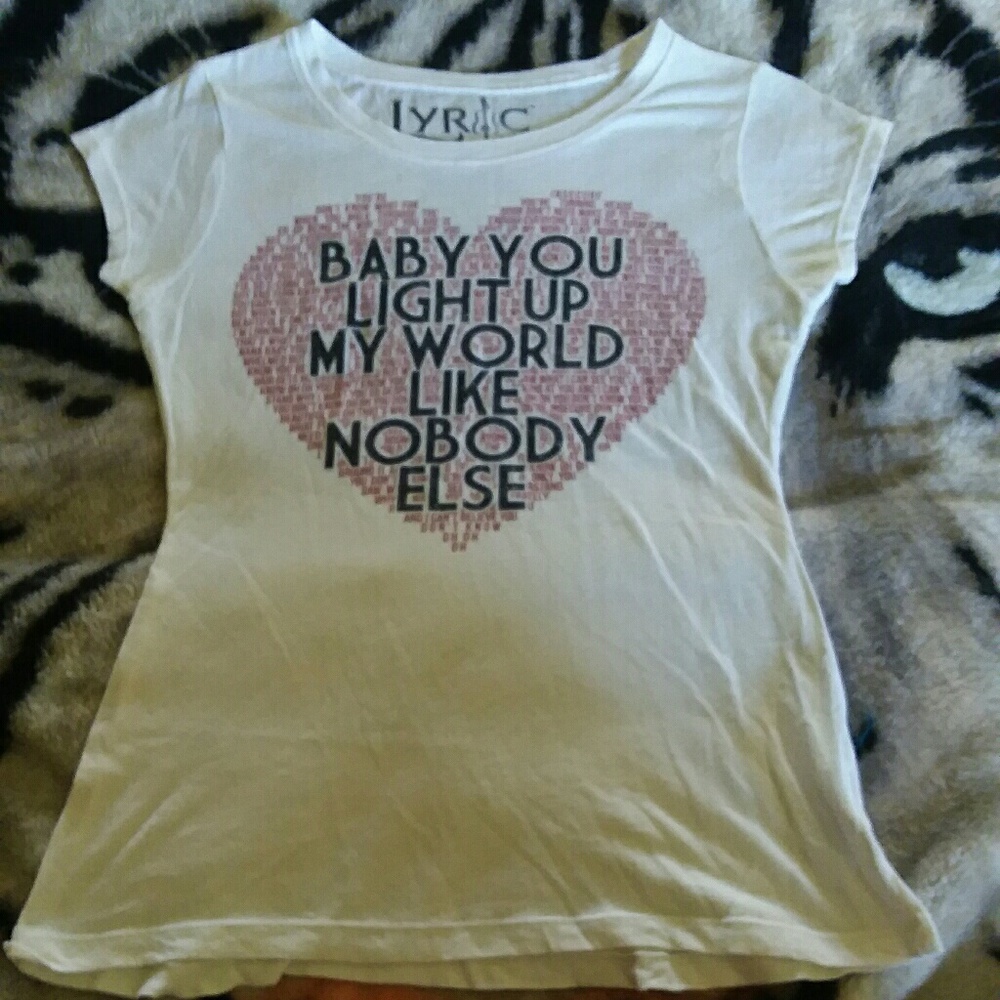 🎵 Lyric Nation One Diection Band Lyric T-Shirt 🎵